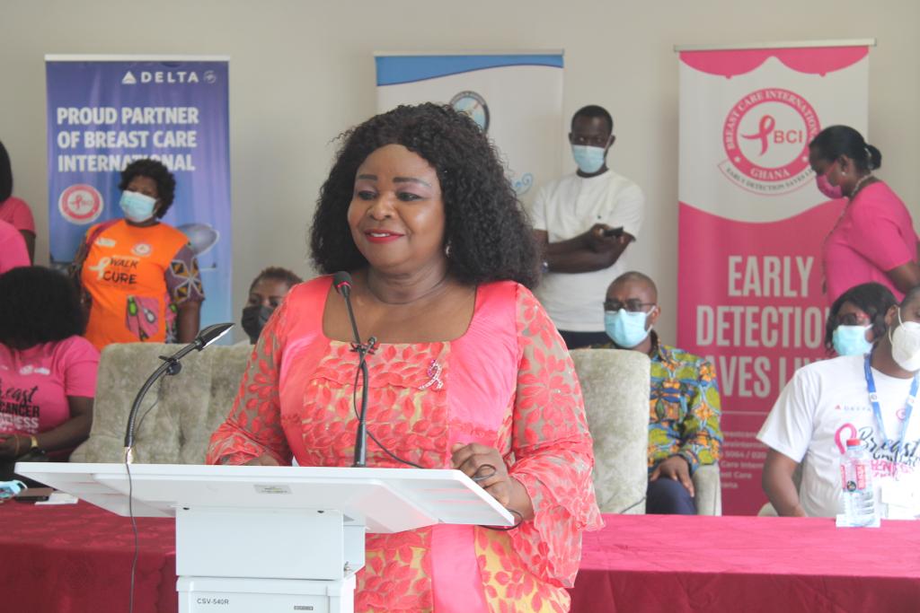 Provide State support to Dr. Beatrice Wiafe Addai for breast