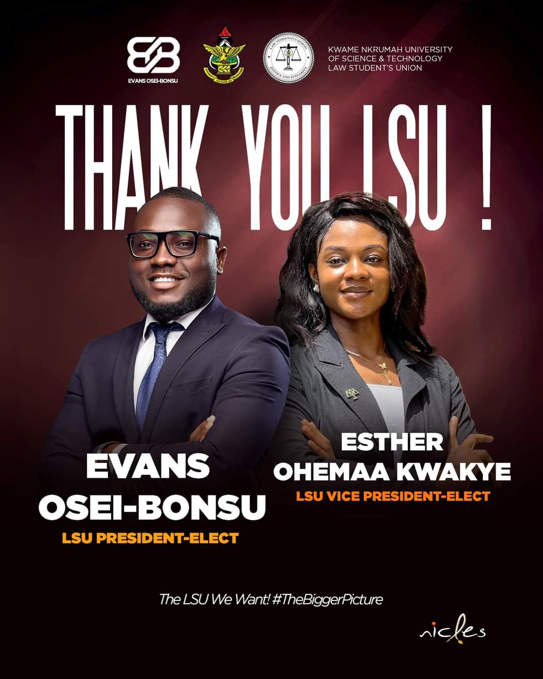 KNUST Law School Elects ‘Part-Time’ Students As President and Vice for ...